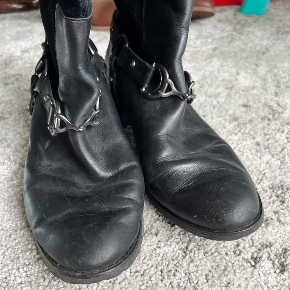 ETIENNE AIGNER knee high horse but hardware black riding boots - Picture 6 of 10